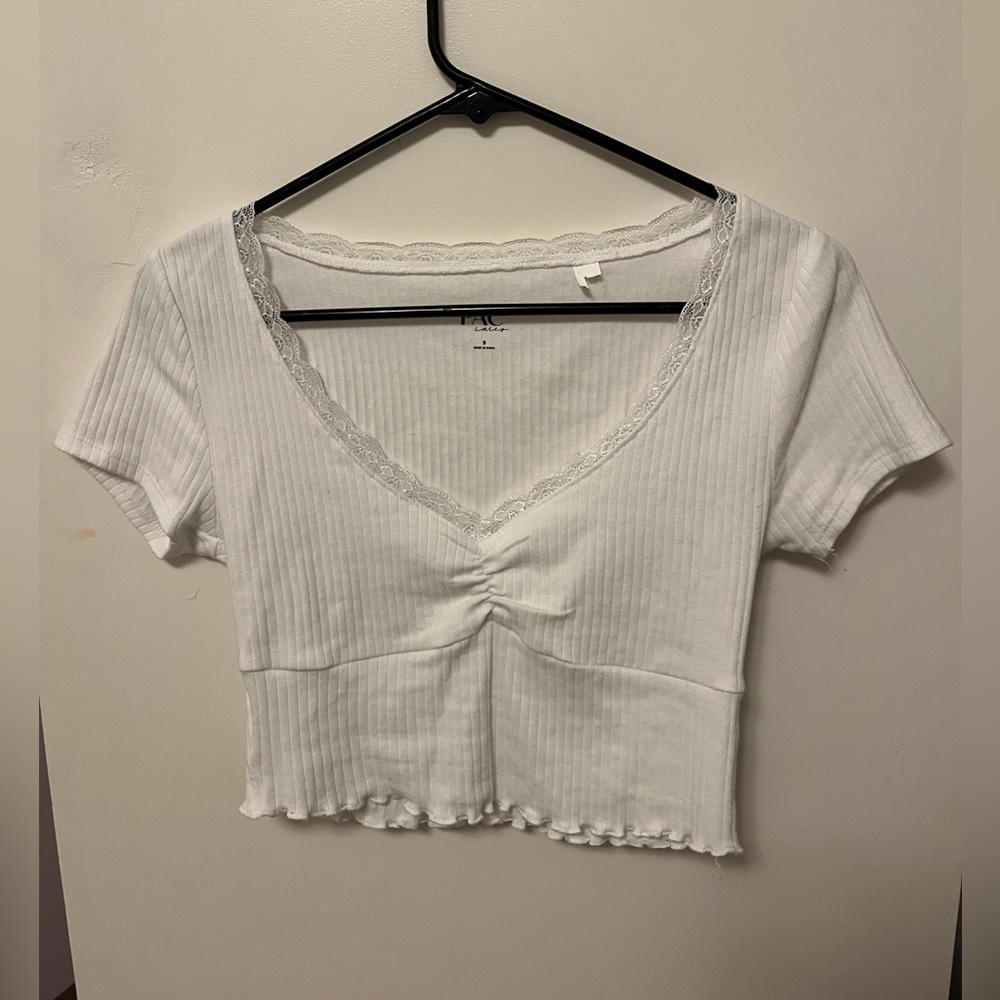 White Pacsun Lace Top